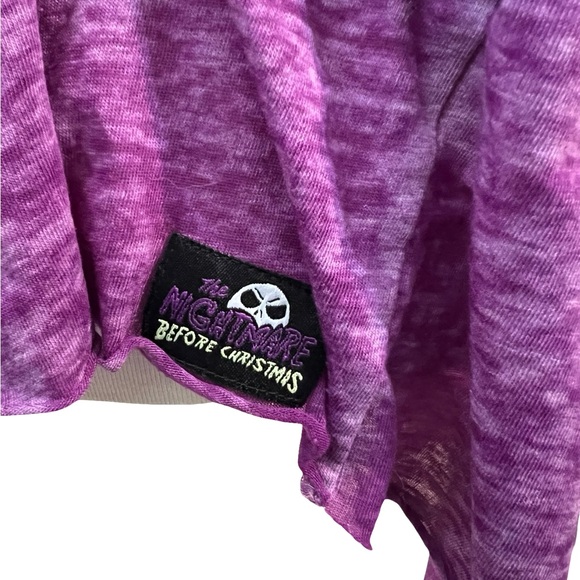 Nightmare Before Christmas Purple Graphic Womens 2X burnout t shirt - Picture 5 of 7